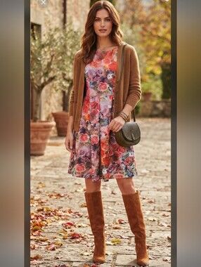 Metaphor Vibrant Floral Midi Dress